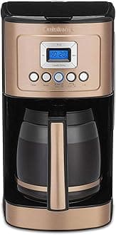 Cuisinart Coffee Maker, 14-Cup Glass Carafe, Fully Automatic for Brew Strength Control & 1-4 Cup Setting, Stainless Steel, DCC-3200CP, Copper