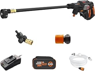 Worx Nitro Hydroshot 20V 710PSI Light-Duty Electric Pressure Washer with Brushless Motor Cordless, Lightweight, 5-in-1 Portable Power Cleaner, Power Share Compatible – Battery & Charger Included
