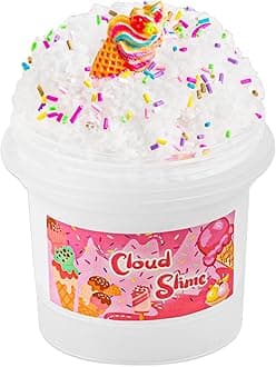 Ice Cream Cloud Slime, Super Soft Fluffy Slime, Slimes Party Favors for Kids, Slimes Sensory Experience Toys, Birthday Easter Halloween Girls BoysTeens Gift