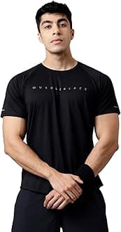 MuscleBlaze Active T Shirt for Men, for Gym & Sports