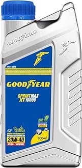 GOODYEAR 0.9 Ltrs 20W40 Sprintmax XT10000 4T Semi-Synthetic Engine Oil | High Performance Engine Oil For Bikes/Motorcylce with Enhanced Engine Protection