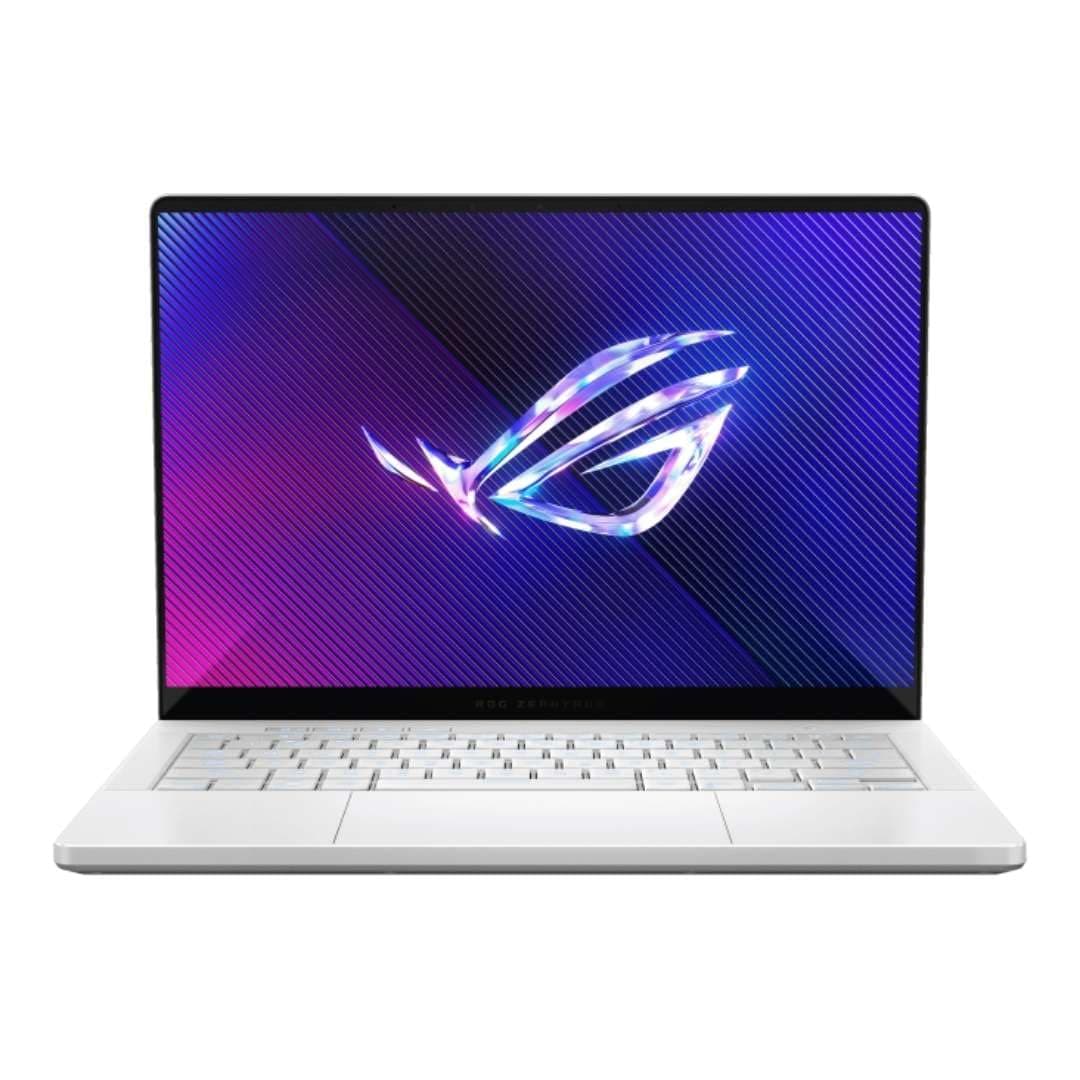 HIDevolution [2024] ASUS ROG Zephyrus G14 GA403UV [White] 14" 3K OLED 120Hz, 4.0 GHz Ryzen 9 8945HS, RTX 4060, 16 GB LPDDR5X RAM, 8 TB PCIe SSD, Windows 11 Home