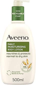 Aveeno Daily Moisturising Body Lotion, With Soothing Oats & Rich Emollients, Suitable For Sensitive Skin, Nourishes and Protects Skin, Fragrance Free, 500ml