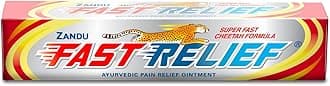 Zandu Fast Relief Ointment for Backpain, Neck & Shoulder Pain | Dual Fire & Ice Effect generated by Super-Fast Cheetah Formula | Reduces Muscle Stiffness | Improves Blood Circulation | 45ml