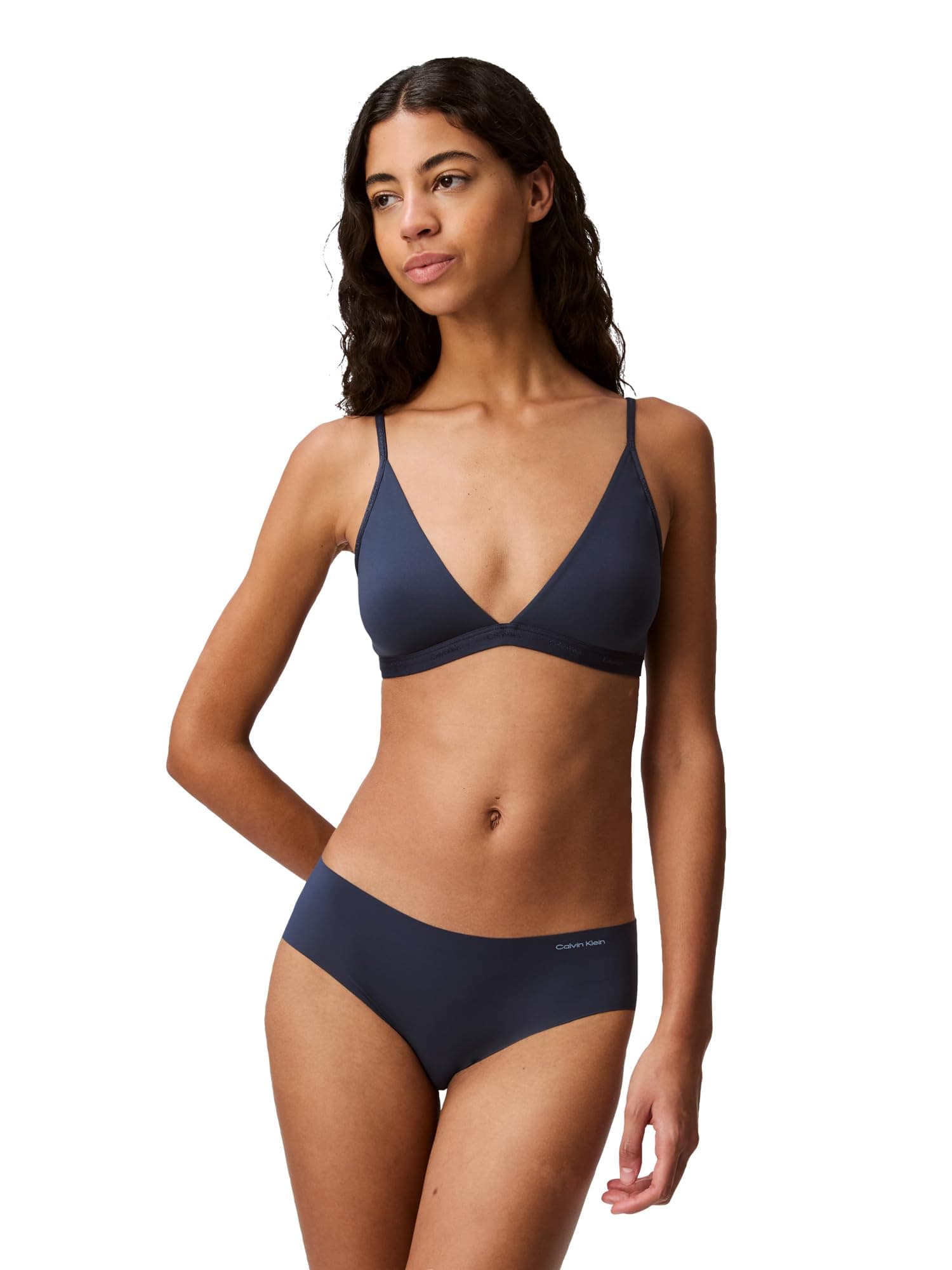 womens Form to Body Lightly Lined Triangle Bralette Bra