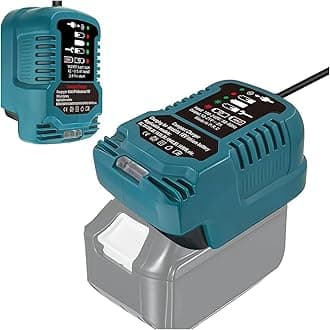 for Makita 18V Max Li Ion Batteries Replacement Fast Charger for Makita 18v Battery Charger Compatible with 18V Battery bl1830 bl1840 bl1850 (UK PLUG）