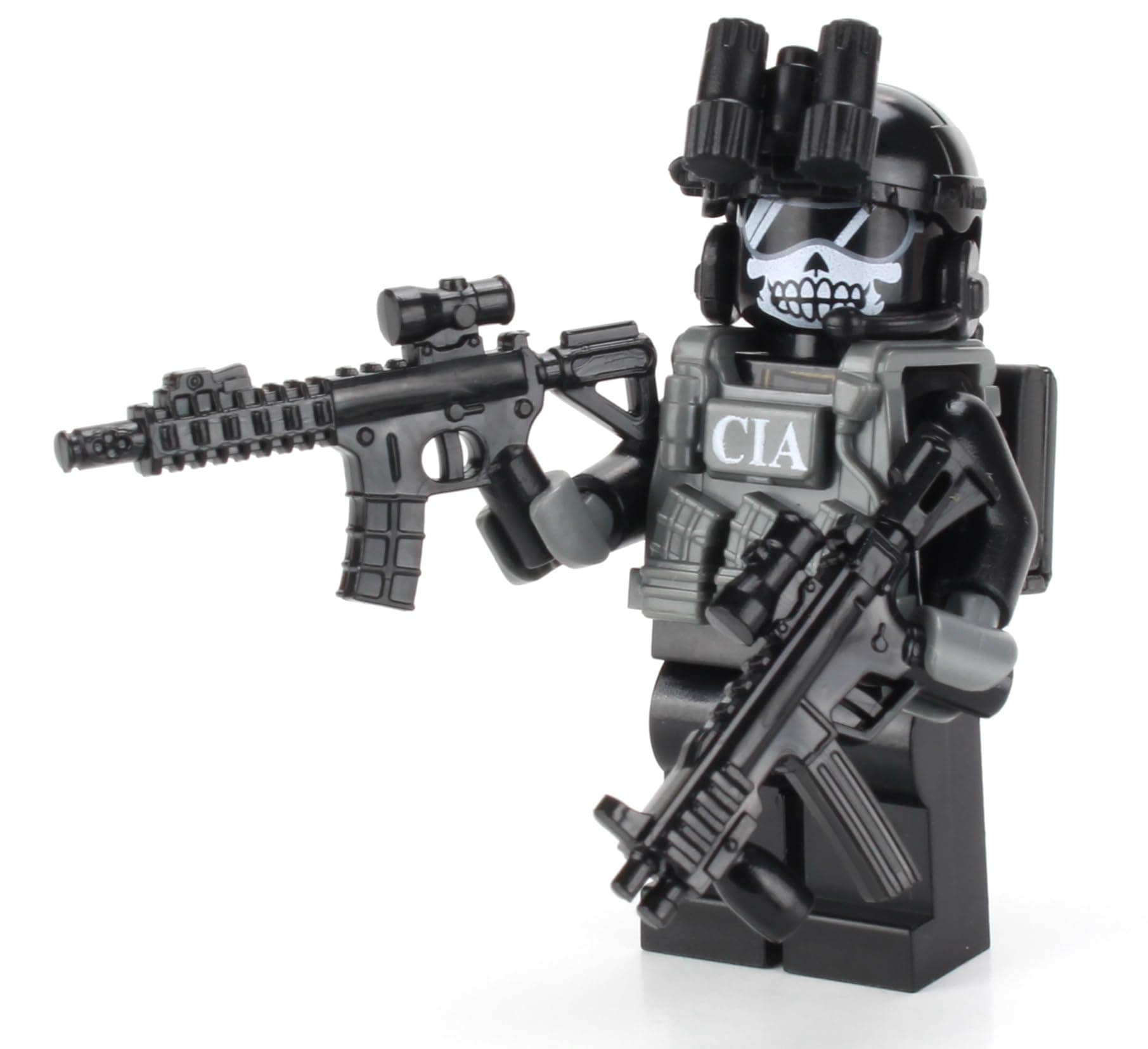 Battle Brick 1.6 Inches Tall CIA Ghost SAD/SOG Commando Custom Minifigure | Genuine Military Minifig | Head Printed in USA | Great Gift for Ages 10+ to Adult AFOL