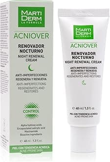 Acniover Night Renewal Anti-Blemishes Renews Skin Reduces Blemishes and Minimizes Pores at Night - 40ml