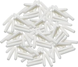 Cenipar Dishwasher Rack Tine Prong Repair End Cover Caps White (100pcs) Anti Slip 1 inch Round Tips