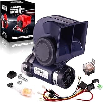 FARBIN Air Horn for Truck/Car/motorcycle,Car Horn Kit with Relay Wire Harness for Jeeps Boat Golf Cart