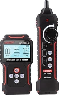 NOYAFA New Upgraded NF-8209S Network Cable Tester, Multifunctional Cable Length Tester for The CAT5, CAT6, LAN Cable Finder and POE Tester