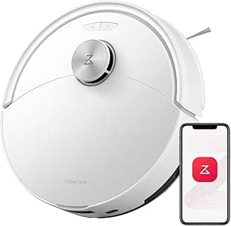 roborock Q10 S5 Robot Vacuum and Mop Cleaner, 10000Pa HyperForce Suction, Dual Anti-Tangle System, Auto-Lifting Mop, ReactiveTech Obstacle Avoidance, App Control, for Pet Hair and Carpet, White