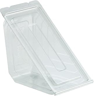 Anchor Packaging Clear Hinged Sandwich Wedge Container - 250 per Case