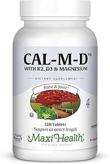 Cal-M-D - Calcium Citrate - with Vitamins K2, D3 and Magnesium, Tablets, Kosher (120)