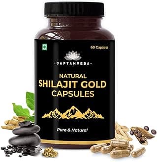 Men's Wellness - 60 Capsules Supplement with Ashwagandha, Safed Musli, Shatavari, and Gold Bhasma