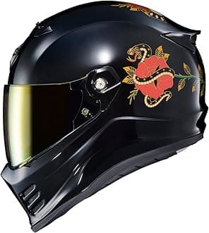 ScorpionEXO Covert FX Full Face Adult Motorcycle Helmet Street Fighter Style - Bluetooth Ready Speaker Pockets DOT ECE The Litas (Gloss Black SM)