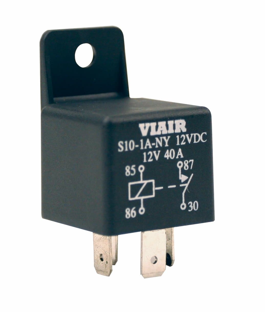 93940 40 Amp Air Compressor Relay for 12 Volt compressor , Black