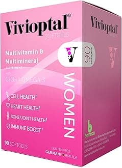 Vivioptal Women 90 Softgels - Multivitamin & Multimineral Supplement - CoQ10 & Omega-3