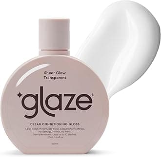 Glaze Super Gloss Sheer Glow Clear Conditioning Gloss – For All Hair Types & Colours, Including Treated – Transparent Hair Gloss that Boosts Colour, Shine & Hydration