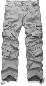 Ochenta Men's Multi Pockets Military Cargo Pants
