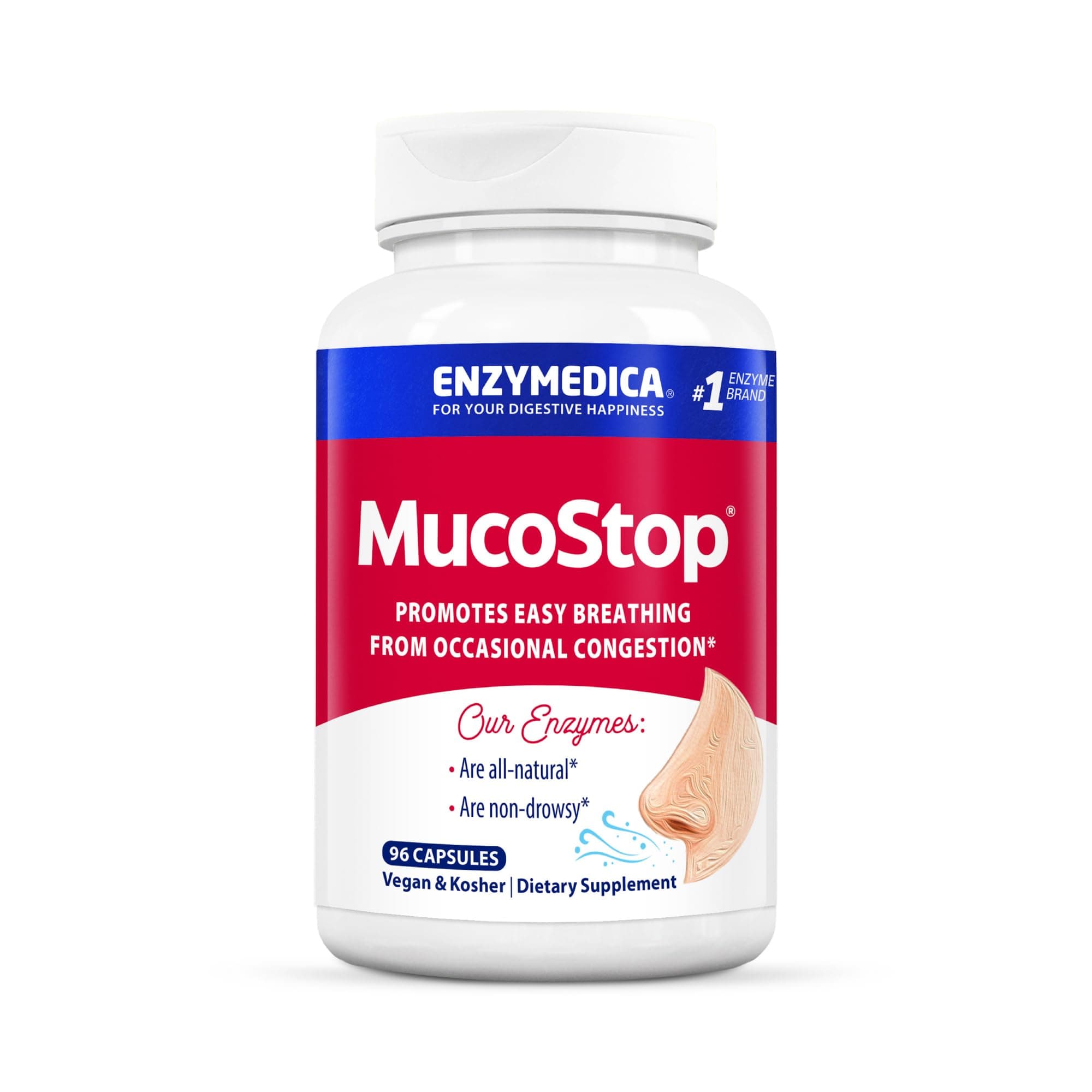 Enzymedica, MucoStop, 96 Capsules