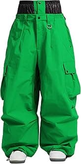 - Women Men Ski Pants Snowboard Pants Super Baggy Snowboarding Loose Snow Sport Insulation Waterproof Windproof
