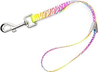 Country Brook Petz - Fashion Zebra Spring Loaded Grooming Loop Featuring Unique Designs for Any Style (5/8 Inch Wide, 16.5 Inch)