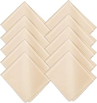 waka Microfibre Glasses Cleaning Cloth, Lint Free Lens Cloth for Cleaning Spectacles, Phone Screen, Tablet, iPad, DVD All Delicate Surface, 10 Pack Large