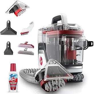Hoover SpotWash Home Pet-Design Spot Cleaner, Upholstery, Sofa, Stairs, Home, Car, Rug, Stain Cleaning Handheld Shampooer Machine, Solution, SpinScrub and Tools, 4.5kg, 3 Year Warranty - CDSW-MPMC