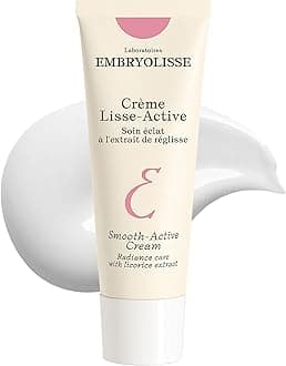 Embryolisse Smooth-Active Moisturizer. Daily Face Cream for All Skin Types. Fragrance-Free Formula that Moisturizes, Soothes & Reduces Redness. 95% Ingredients of Natural Origin, 1.35 Fl Oz