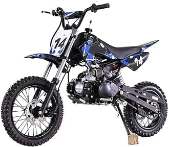X-PRO 110cc Dirt Bike Pit Bike Kids Dirt Pit Bike 110 Dirt Pit Bike (Blue)