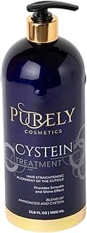 Cysteine Treatment 1000 ml, Straightening Treatment for Damaged Curly & Frizzy Hair, Formaldehyde Free, 100% Safe Hair Types