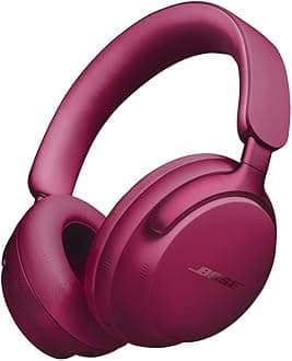 Bose QuietComfort Ultra Bluetooth Headphones, Wireless Headphones with Spatial Audio, Over Ear Noise Cancelling with Mic, Up to 24 Hours of Playtime, Deep Plum - Limited Edition Color