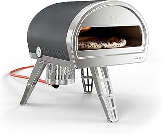 Roccbox Pizza Oven | Portable Outdoor Oven | Gas Fired, Fire & Stone Outdoor Pizza Oven - Includes Professional Grade Pizza Peel