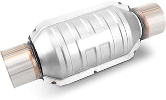 2" Inlet/Outlet High Flow Universal Catalytic Converter Direct-Fit with O2 Port & Heat Shield (EPA Compliant)