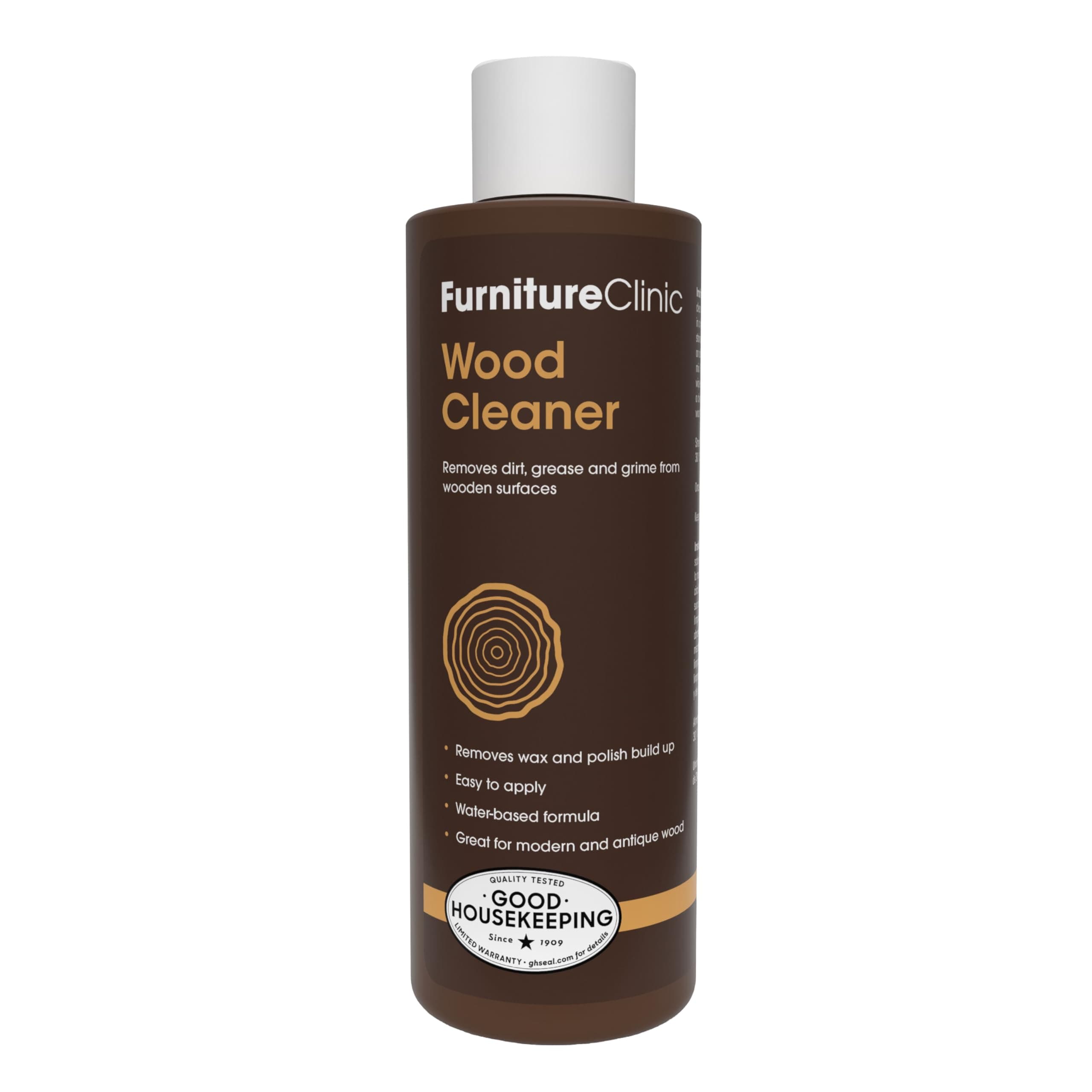Wood Cleaner (250ml) | Restore & Clean Wooden Floors, Furniture, Blinds, Doors, Decking and Many other Wood Surfaces - Easily Remove Wax & Polish Build up, Grease and Grime