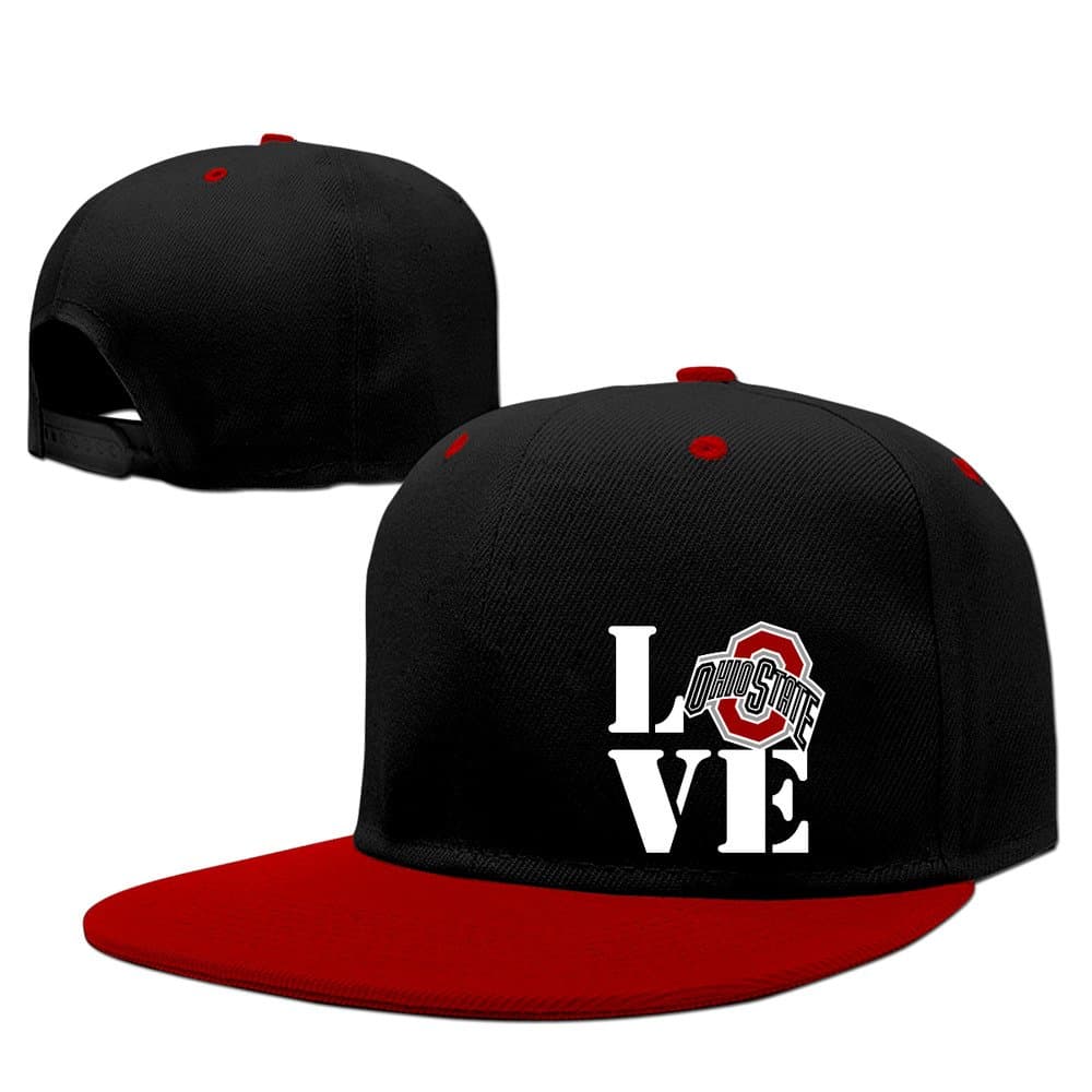 Custom Latest Snapback Love Ohio O State SU University Sporting Cap Hat Red