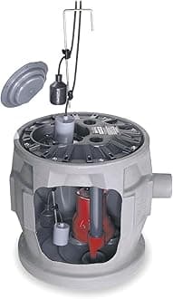 P382LE51 1/2-Horse Power 24 by 24-Inch Pro380 Series Simplex Sewage System