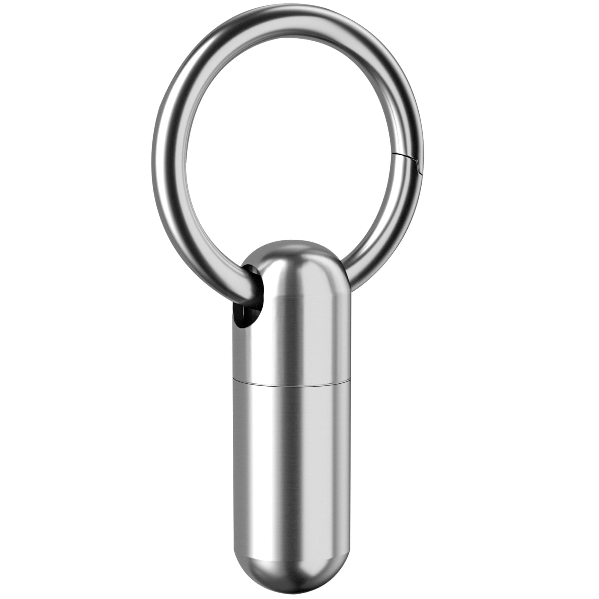 Small Pill Case Keychain Portable Pill Container Waterproof Titanium Pocket Pill Organizer, Tiny Pill Holder Bottle for Travel