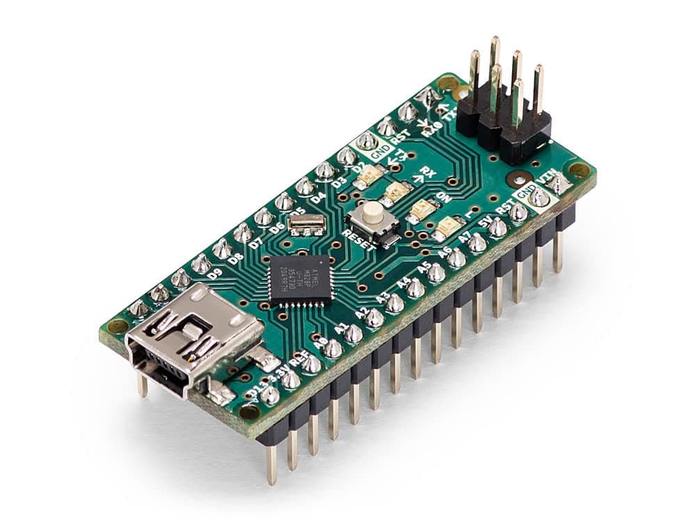 Original Arduino Nano [A000005] – Compact 8-bit AVR Microcontroller Board with USB & ATmega328P – Ideal for Prototyping, IoT Projects and Embedded Systems
