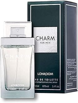 LONKOOM Men's Perfume EDT CHARM Aromatic-Fougere Fragrance Eau De Toilette for Men Fragrance Antibacterial Spray 100ml