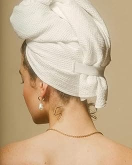 The Towel - Special Microfiber Hair Towel, Oversized for Optimal Drying, White