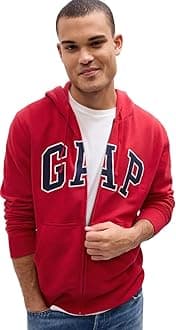 GAP Logo Heritage Hoodie Hooded Full Zip Sweatshirt