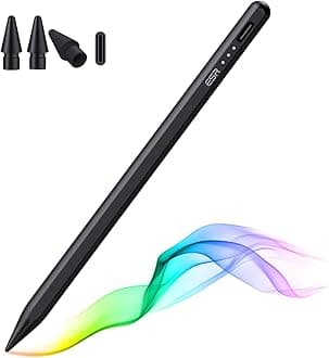 ESR Stylus Pen for iPad Tilt Sensitive Apple Pencil for Apple iPad 10/9/8/7/6, iPad Pro 11/12.9 (2018 and later), iPad Mini 6/5, Black