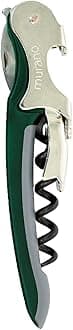 Franmara Green Soft-Touch Murano Two-Step Waiter Corkscrew with Nonstick Spiral