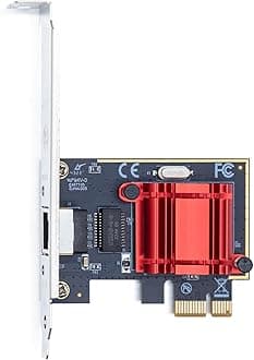 H!Fiber.com Gigabit PCIe NIC with Intel I210 Chip, 1Gb Network Card Compare to Intel I210-T1 NIC, Single RJ45 Port, PCI Express 2.1 X1, Ethernet Card with Low Profile for Windows/Windows Server/Linux