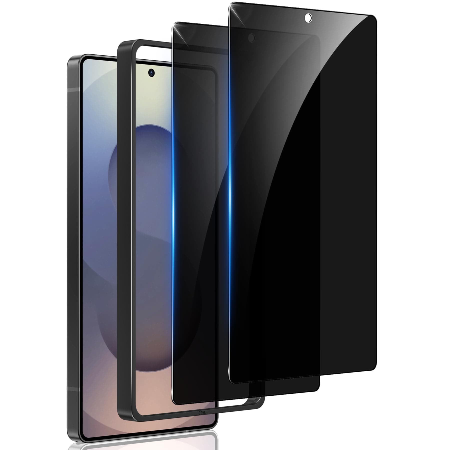 WYQLTD 2 Pack for Samsung Galaxy S25 Ultra Privacy Screen Protector Tempered Glass, 25° Anti Spy S25 Ultra Screen Protector, Full Coverage, Case Friendly, Easy Installation