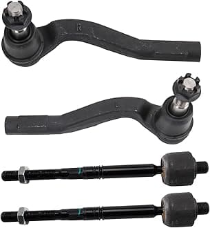 TRQ Front Inner and Outer Tie Rod Set Compatible with 15-21 Mercedes-Benz