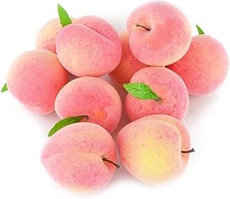 Fake Fruit Home House Kitchen Party Decoration Artificial Lifelike Simulation Peach 10pcs Set