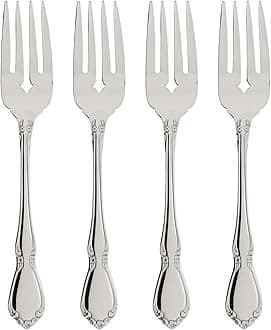 Oneida 2610004D Chateau Fine Flatware Salad Forks, Set of 4, 18/10 Stainless Steel, Silverware Set